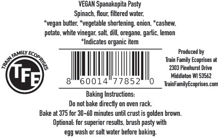 Frozen Pasty - Vegan Spanakopita