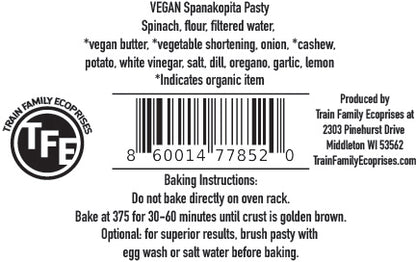 Frozen Pasty - Vegan Spanakopita